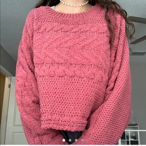 Pink Knit Sweater